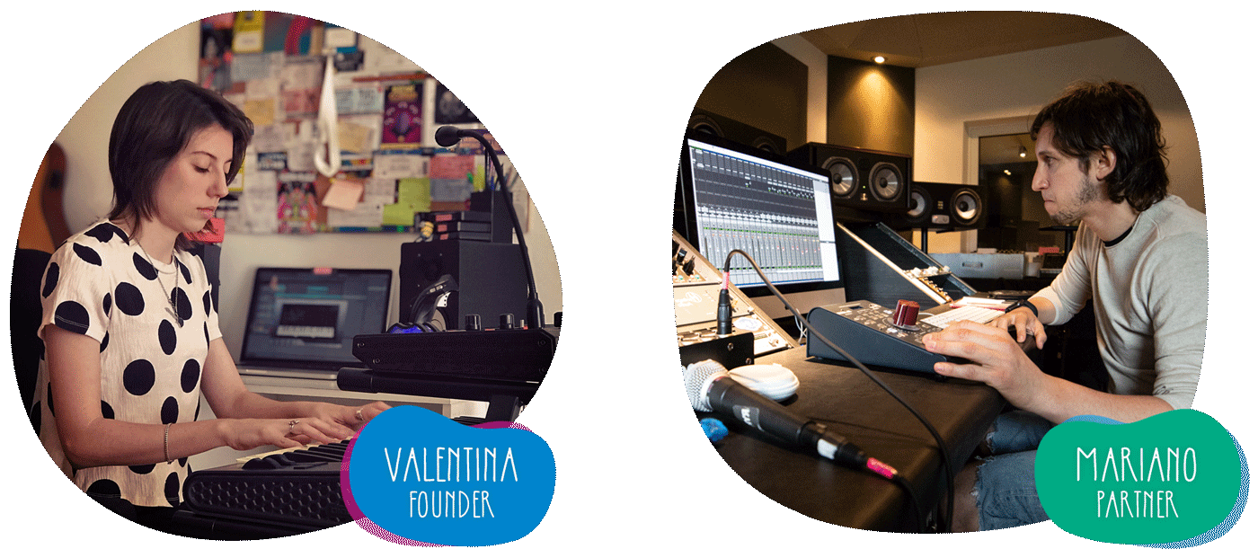 Valentina Viola, Founder of Firelight Audio and Mariano Cukierman, Partner