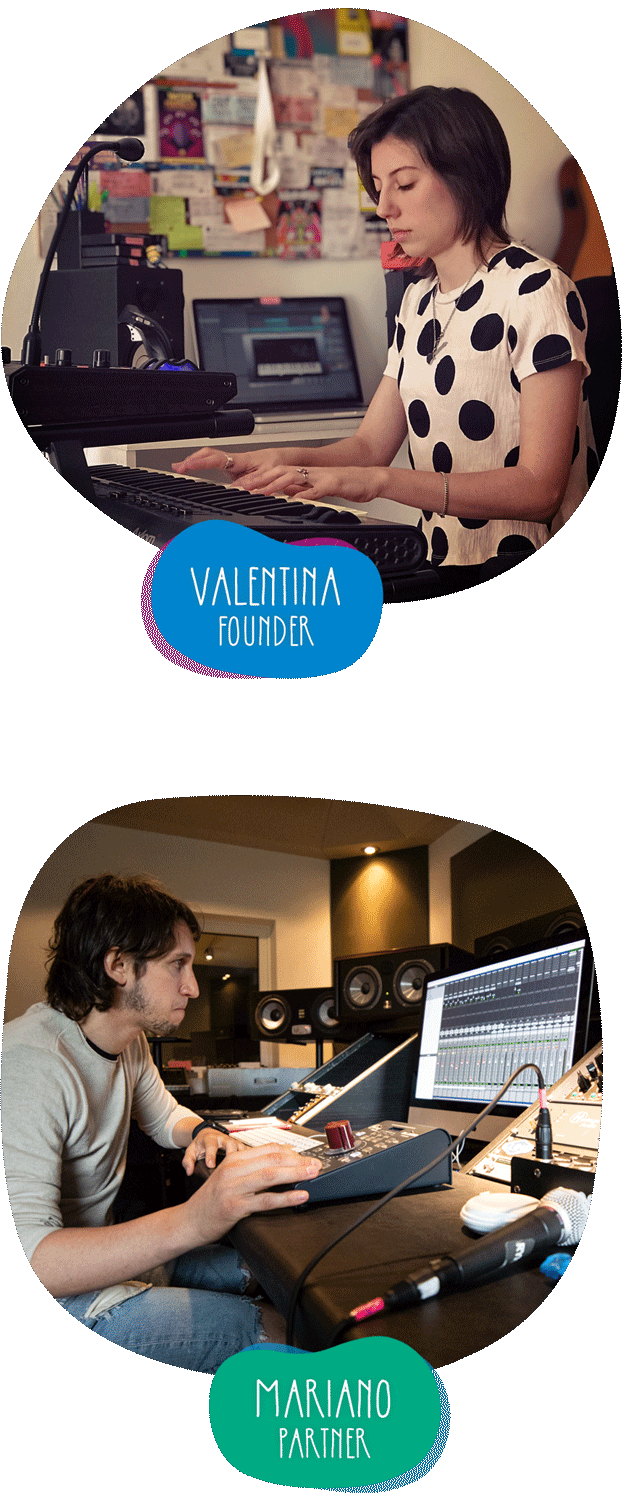 Valentina Viola, Founder of Firelight Audio and Mariano Cukierman, Partner